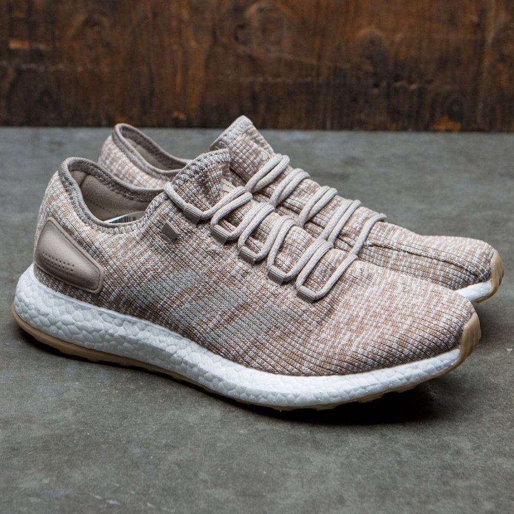 Adidas PureBoost Trace Khaki Running Shoes - Picture 2 of 2